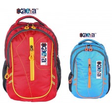 OkaeYa 30 L Polyester Laptop Backpack For 13.5-14.1"Notebook Size (Red and skyblue Color)